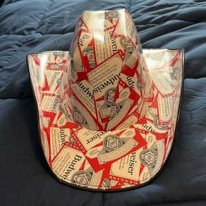 Budweiser paper cowboy hat